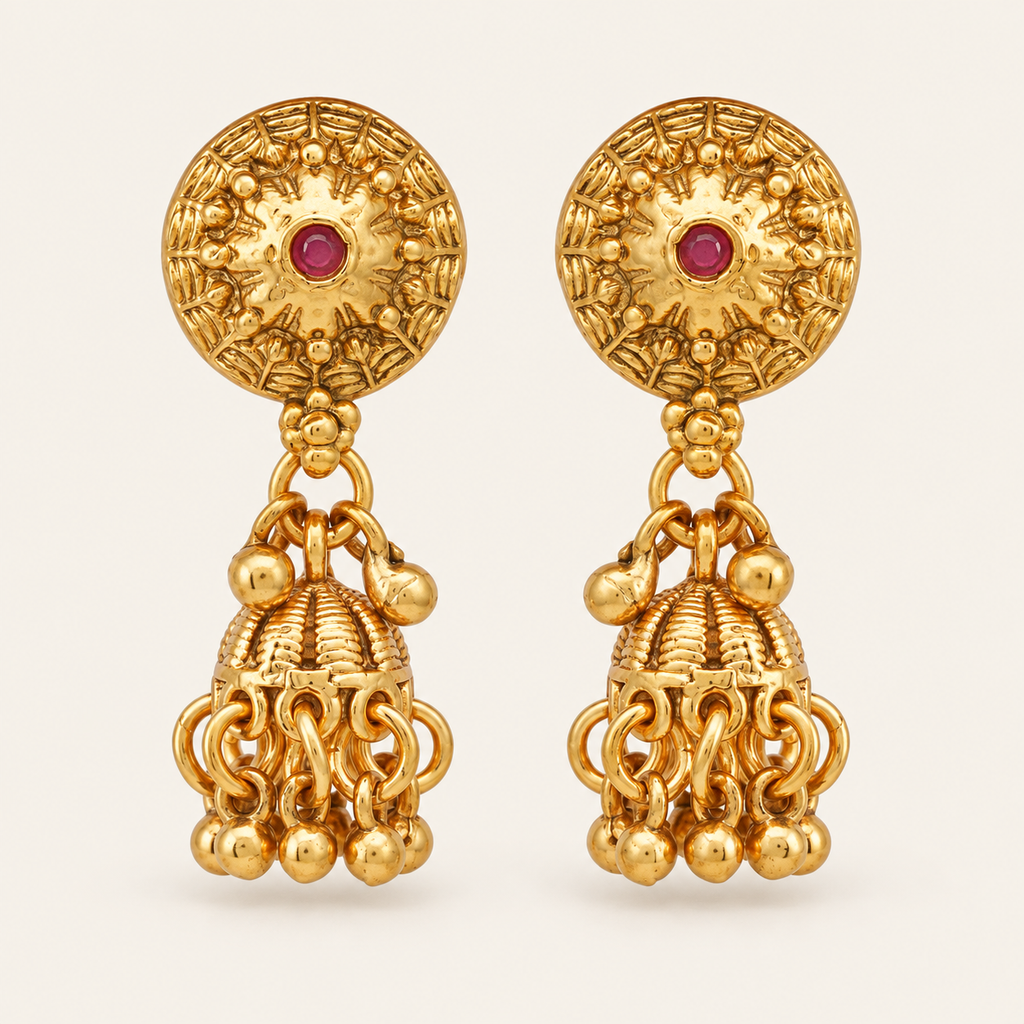 Beautiful antique gold layer necklace set