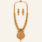 Antique Gold Rajrani Mandala Necklace Set