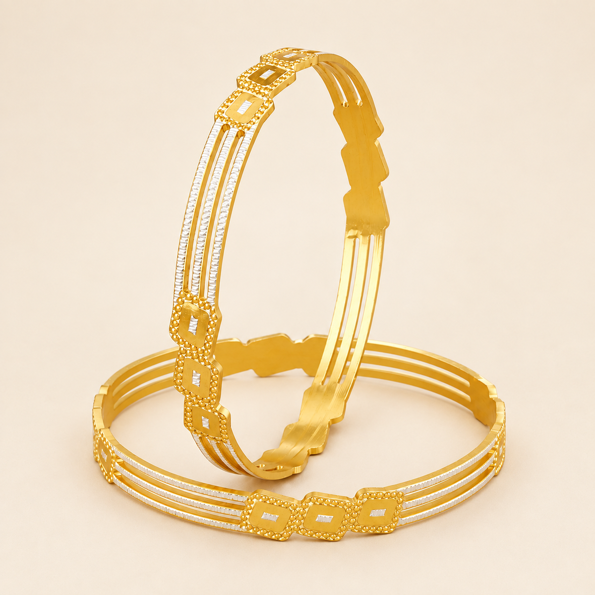 Gold Plated Bangle Set