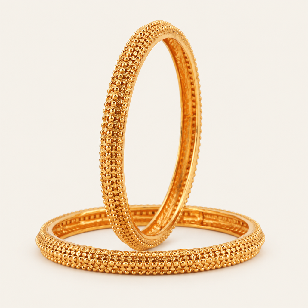 Gold Plated Bangle Set
