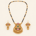 Antique Gold Stone Mangalsutra Set