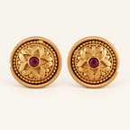 High Gold Polish Stud Earring