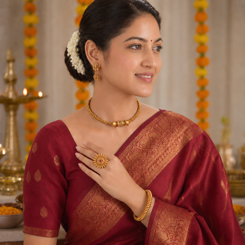 The Shringar Gold Look