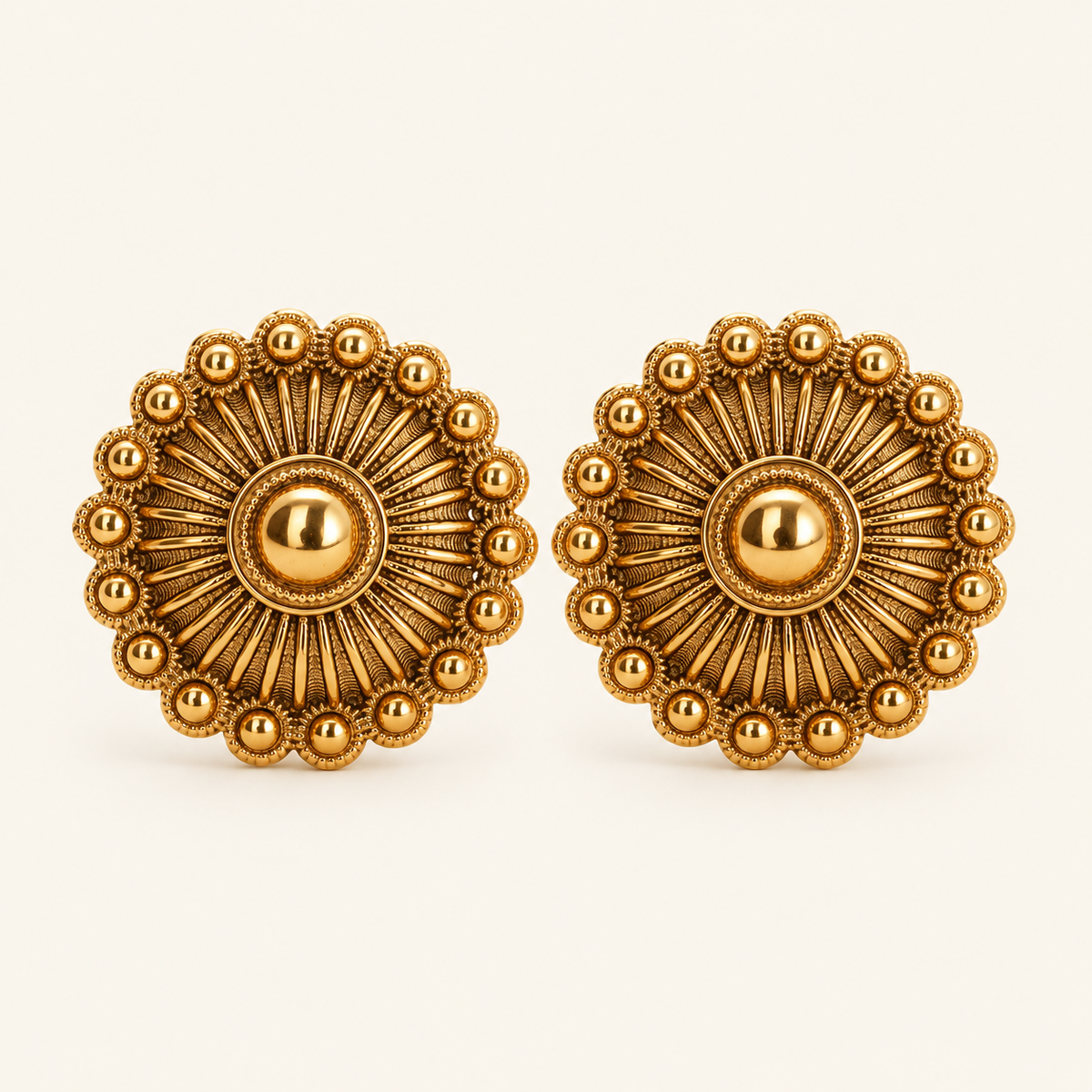 Gold Plated Plain Stud