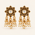 Antique Gold Kundan Earring