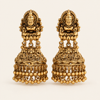 Gold Plated Plain Maa Lakshmi Earring