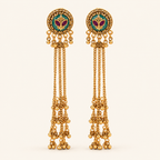 Antique Gold Aarika Latakan Drop Earring