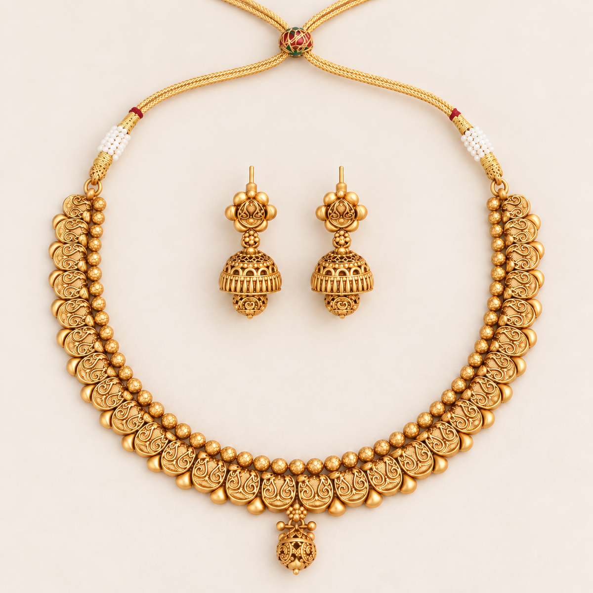 Amazing antique gold necklace set