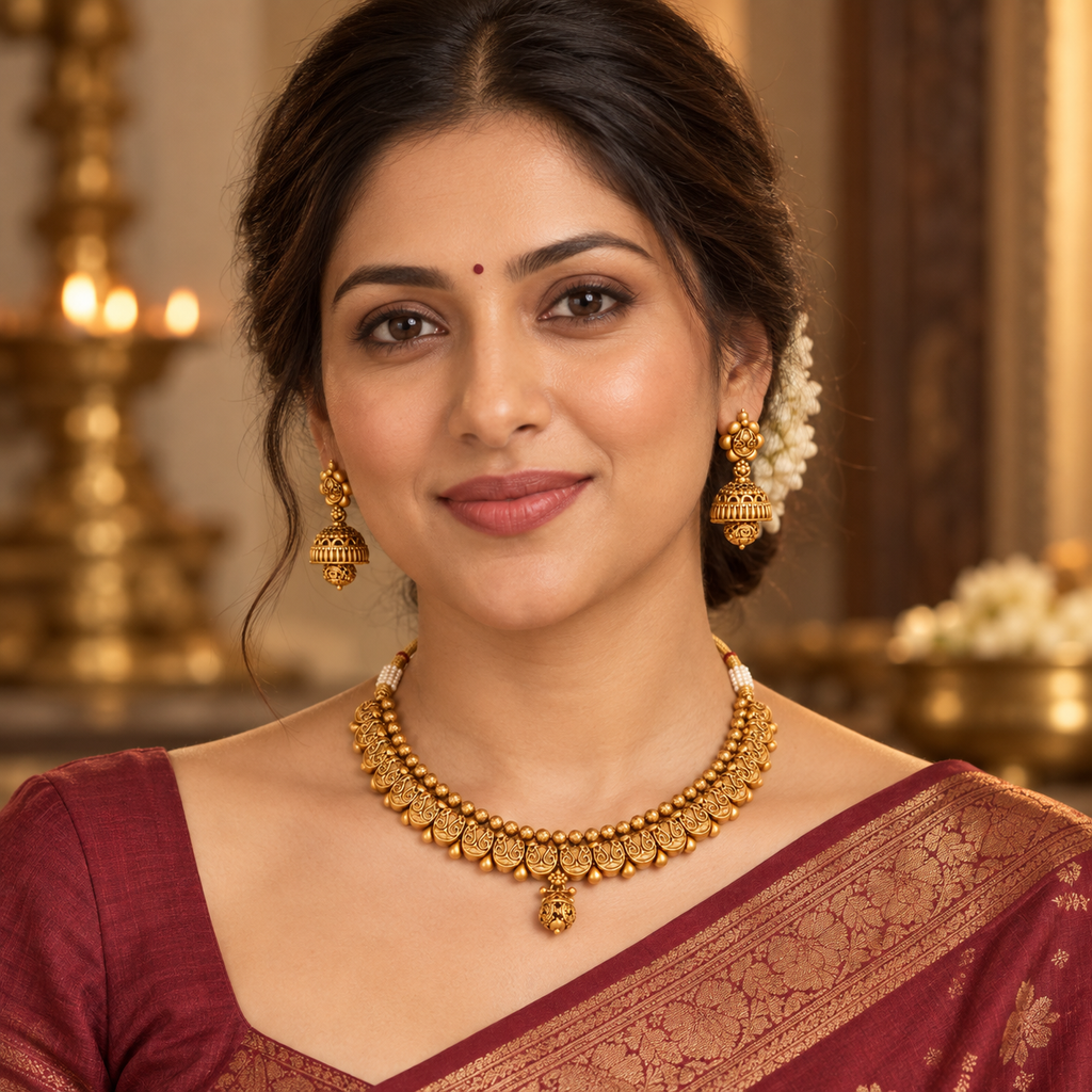 Amazing antique gold necklace set