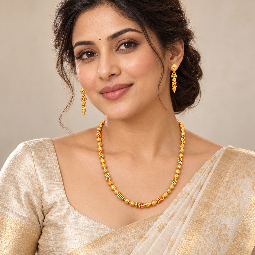 Beautiful gold mala set