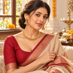 Beautiful pearl gold necklace set