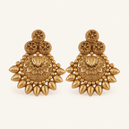 Antique Gold Plated Plain Stud