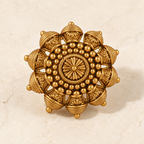 Antique Gold Plain Stud Earring