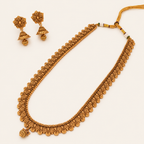 Antique Gold Long Necklace Set