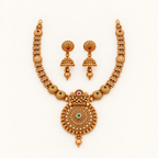 Antique Gold Heritage Necklace Set