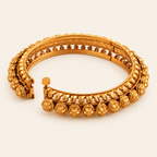 Stunning plain antique gold pacheli kada bangle
