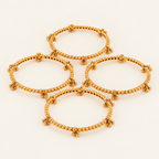 Plain gold kashmiri bangle set (set of 4)