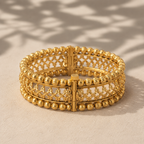 Traditional plain antique gold kada bangle