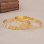Stunning gold plated bangle set