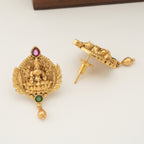 Beautiful maa lakshmi antique gold pendant set
