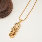Beautiful antique gold krishna Pendant