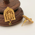 Stunning antique gold ram sita pendant set