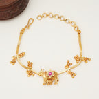 Stunning antique gold Kamdhenu Kripa Bracelet