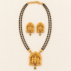 Beautiful antique gold ram sita mangalsutra set