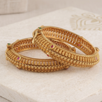 Stunning high gold plated bangle set