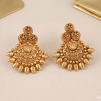 Cute antique gold plated plain stud