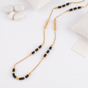 Gold plated ball mangalsutra