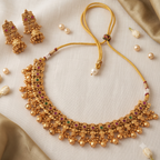 Amazing high gold stone necklace set