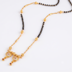 Gold plated diamond mangalsutra