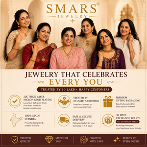 Long pearl drop antique gold earring for women