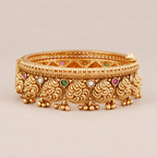 Beautiful antique gold stone ghungroo kada