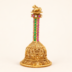 Nandi Ruby Emerald Gold Pooja Bell