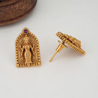 Beautiful maa lakshmi gold stud earring